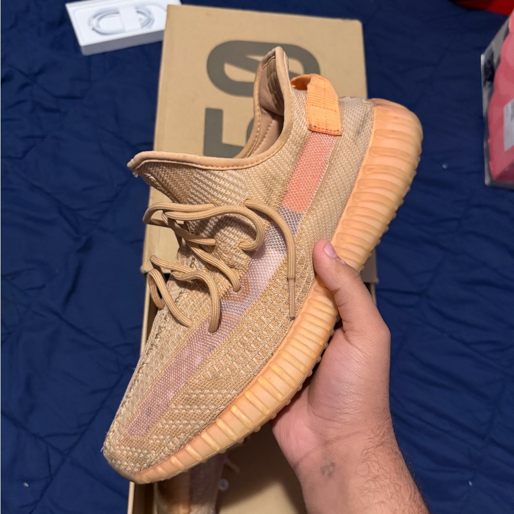Adidas Yeezy Boost 350 V2 in Tan and Orange